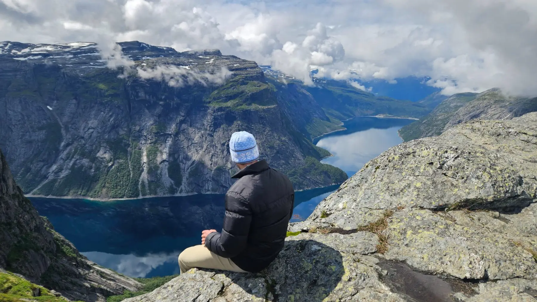 Blake at a fjord lookout